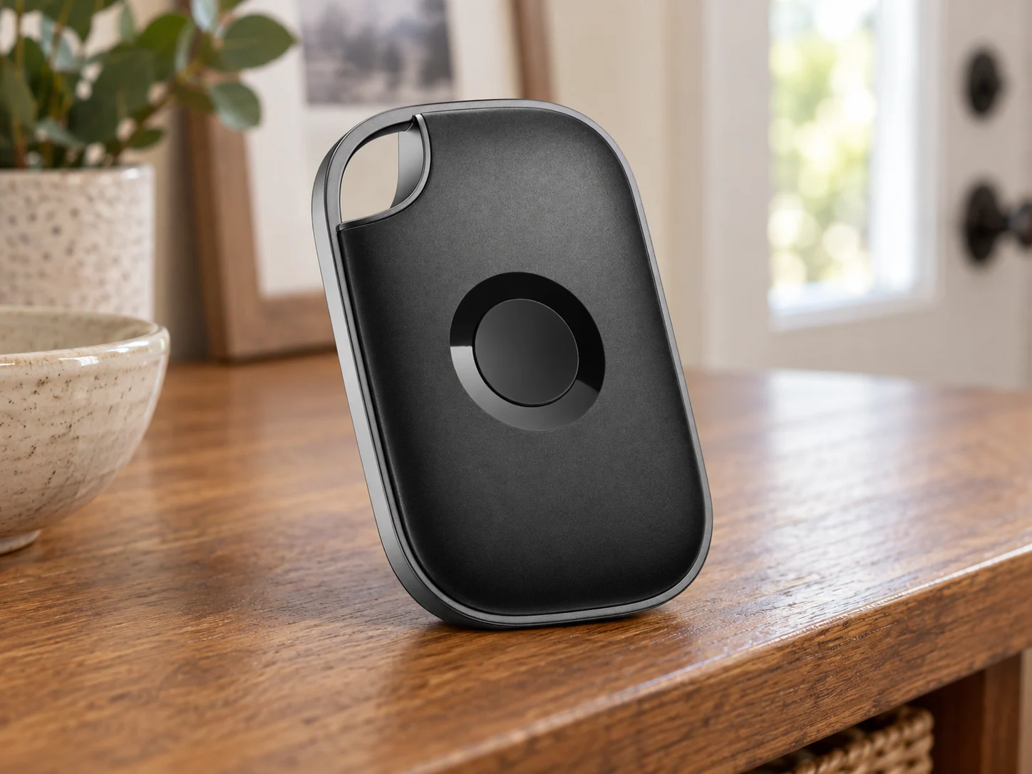 Life360 Tile Pro (2024), Black, 1-Pack; T1701 hardware, RE-61011 retail candidate in a household setting.